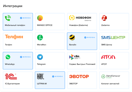 Интеграции